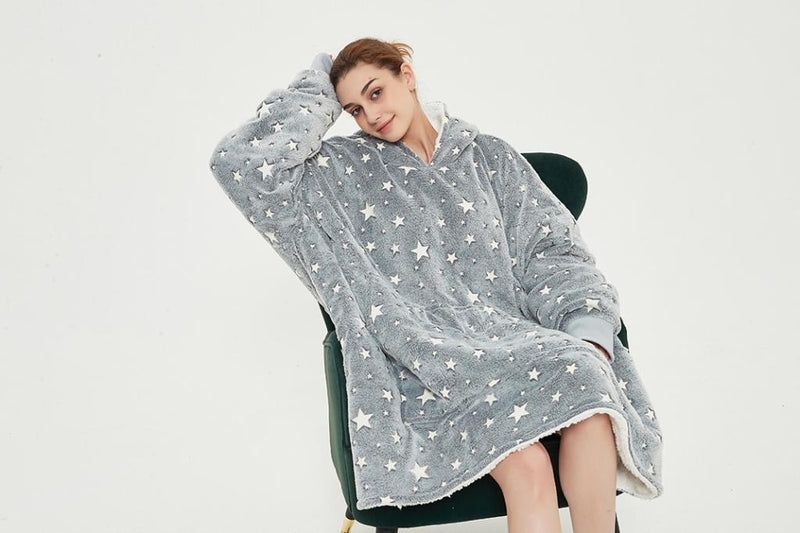 Blanket Sweatshirt - Grey Stars Blanket