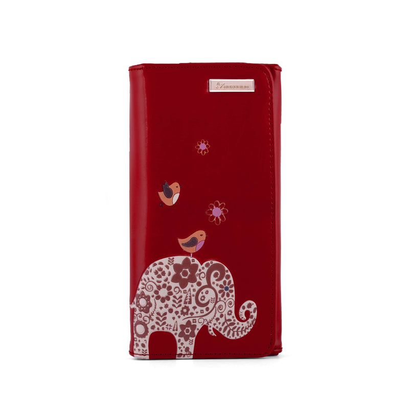 Kukubird Large Purse Elephant - Red - Kukubird_UK