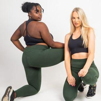 The Green Basic's High Waist Leggings - Kukubird_UK