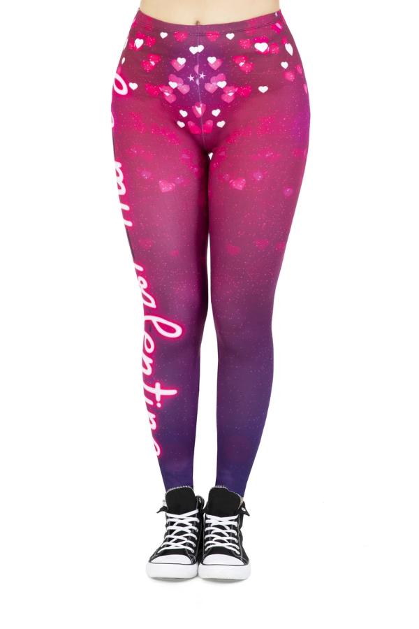 Regular Leggings (8-12 UK Size) - Be My Valentines - Kukubird_UK