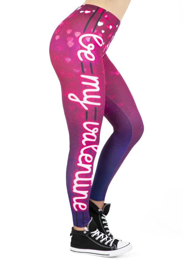 Regular Leggings (8-12 UK Size) - Be My Valentines - Kukubird_UK