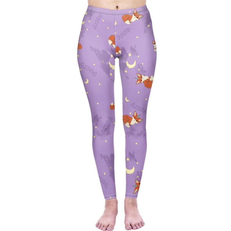 Regular Leggings (8-12 UK Size) - Foxicorn - Kukubird_UK