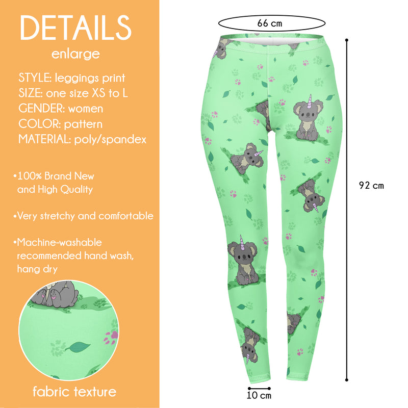 Regular Leggings (8-12 UK Size) - Koalacorn - Kukubird_UK