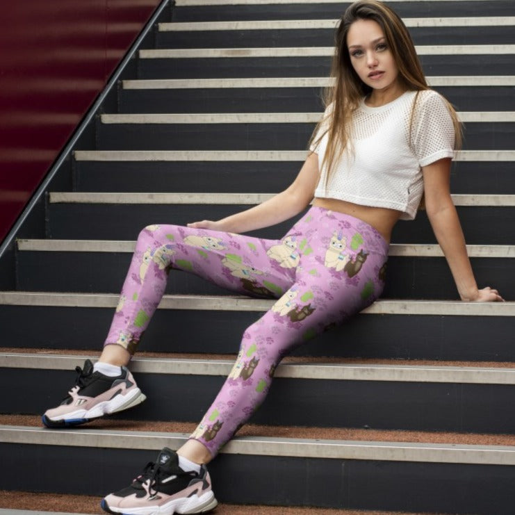 Regular Leggings (8-12 UK Size) - Llamacorn - Kukubird_UK