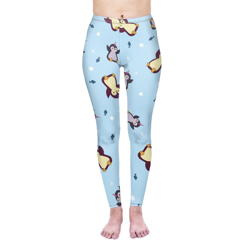 Regular Leggings (8-12 UK Size) - Pingucorn - Kukubird_UK