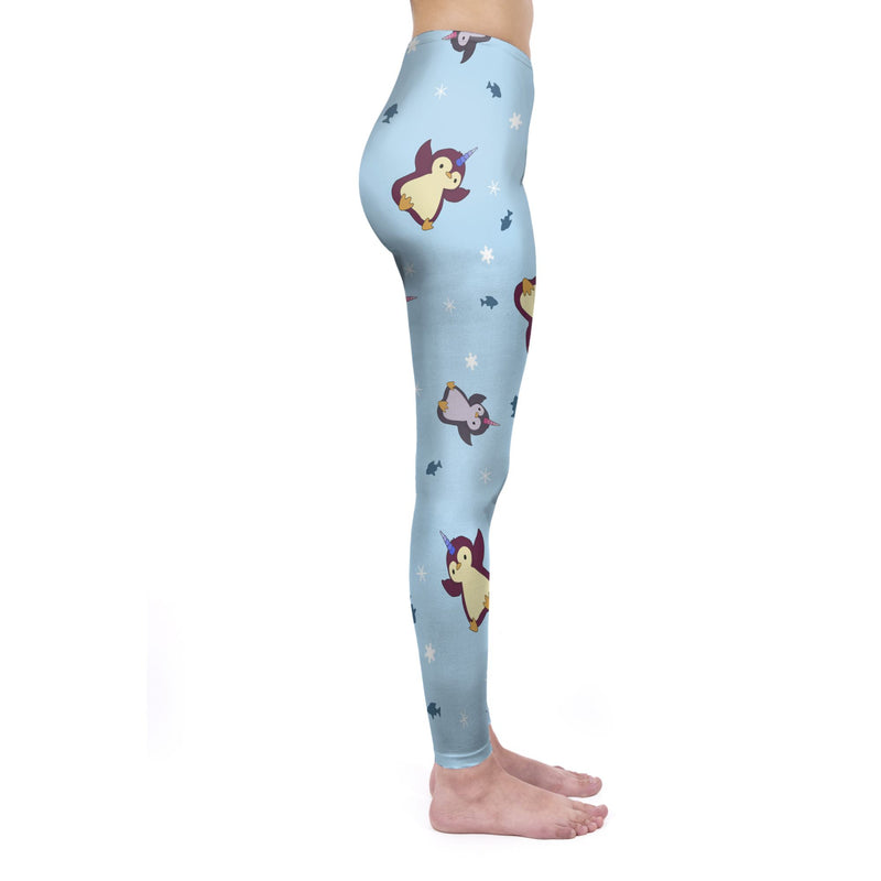 Regular Leggings (8-12 UK Size) - Pingucorn - Kukubird_UK