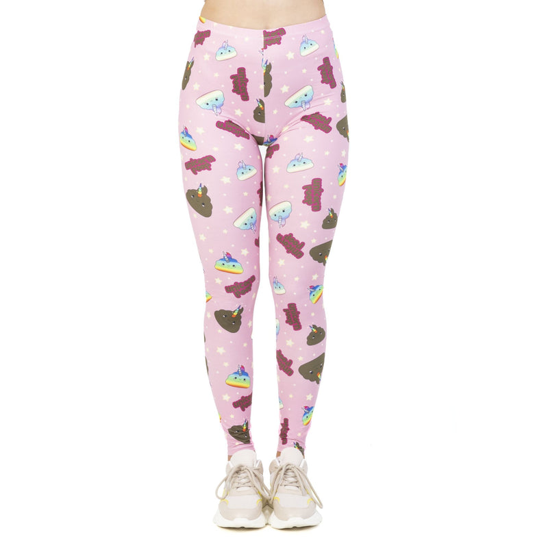 Regular Leggings (8-12 UK Size) - Poopicorn - Kukubird_UK