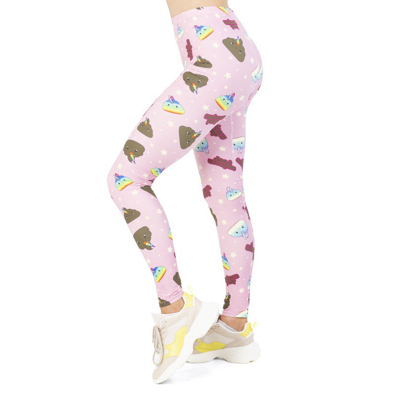 Regular Leggings (8-12 UK Size) - Poopicorn - Kukubird_UK