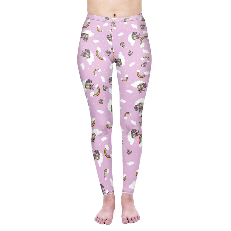 Regular Leggings (8-12 UK Size) - Raccoonicorn - Kukubird_UK