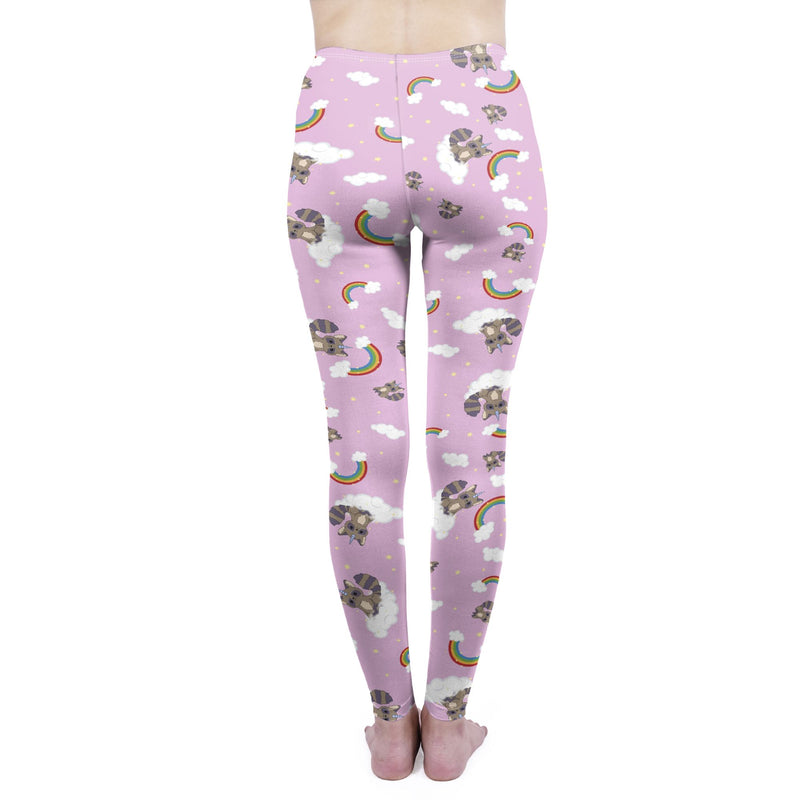 Regular Leggings (8-12 UK Size) - Raccoonicorn - Kukubird_UK