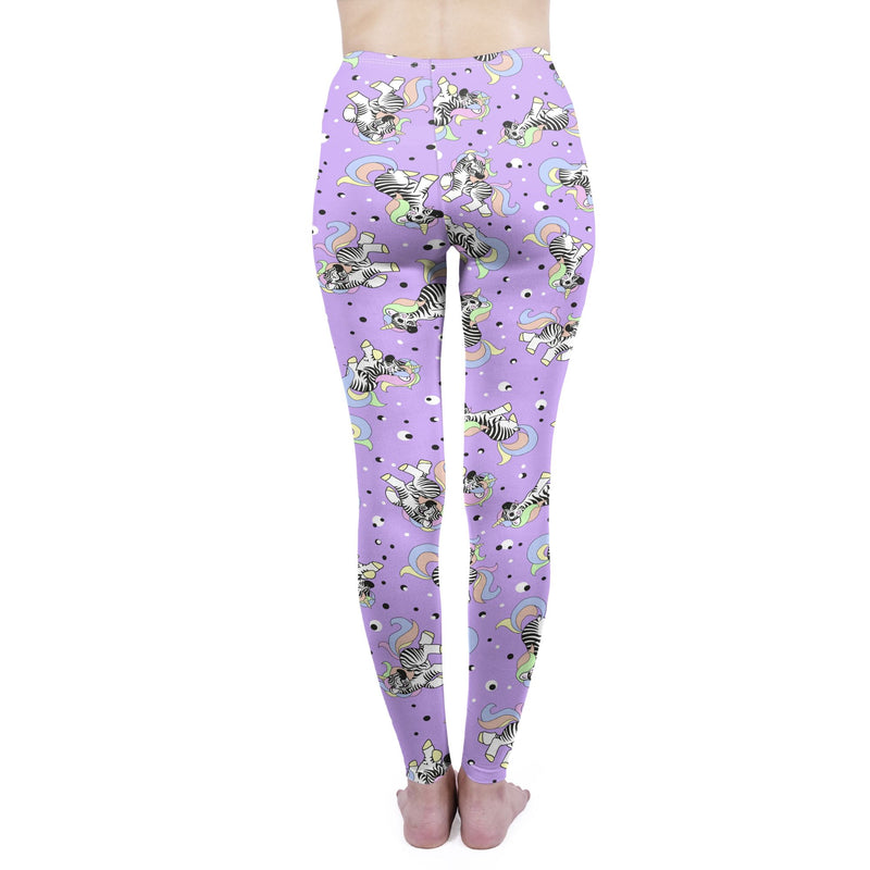 Regular Leggings (8-12 UK Size) - Zebracorn - Kukubird_UK