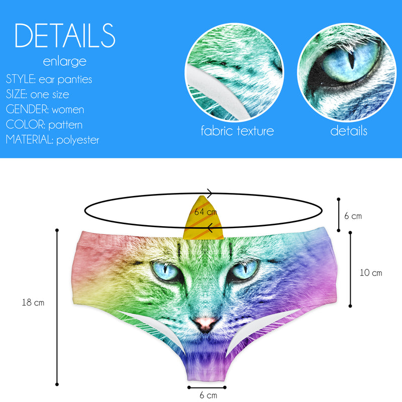 Horn Pantie - Rainbow Caticorn Horn Pantie - Kukubird_UK