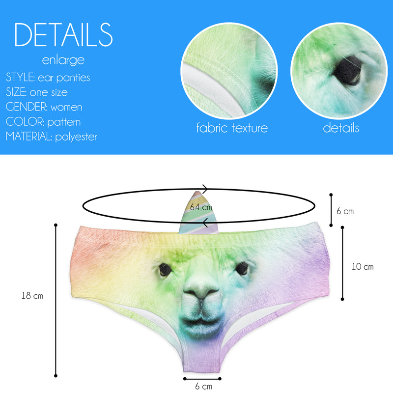 Horn Pantie - Rainbow Llamacorn Horn Pantie - Kukubird_UK