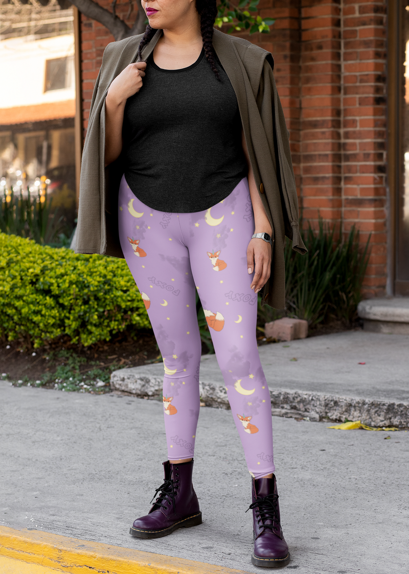 Regular Leggings (8-12 UK Size) - Foxicorn - Kukubird-UK