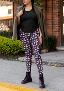 Curve Leggings (14-18 UK Size) - Stocking Filler Dark Navy - Kukubird-UK